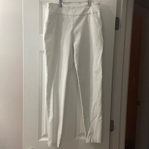 white skinny ankle pants by Versona
